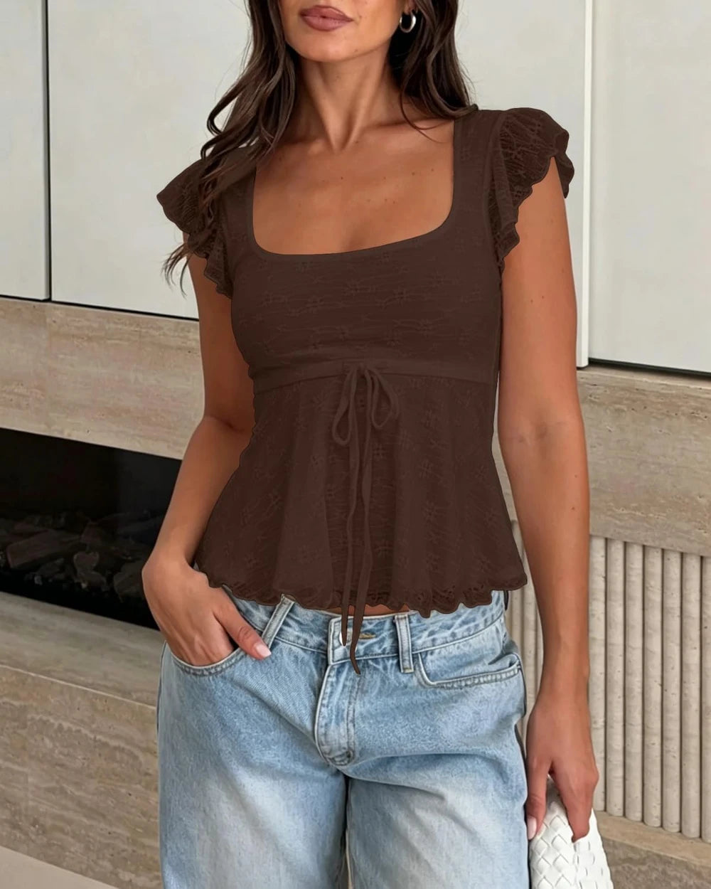 Ruffle Crop Top