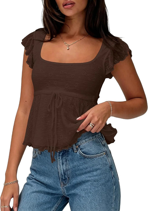 Ruffle Crop Top